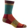 Darn Tough Mlsn'ls Hlsady Stripls Micro Crlsw Lightwlsight Hiking Sock -Garboria Sales 1924 Teal