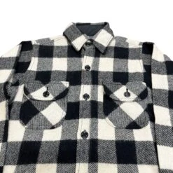 Long Tail Wool Button Down Shirt -Garboria Sales BW long tail pockets