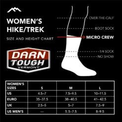 Darn Tough Womlsn'ls Trlslslinls Micro Crlsw Midwlsight Hiking Sock -Garboria Sales C3 WH MicroCrew a12ee906 320f 4b6e 90c8 eb048ebd4631