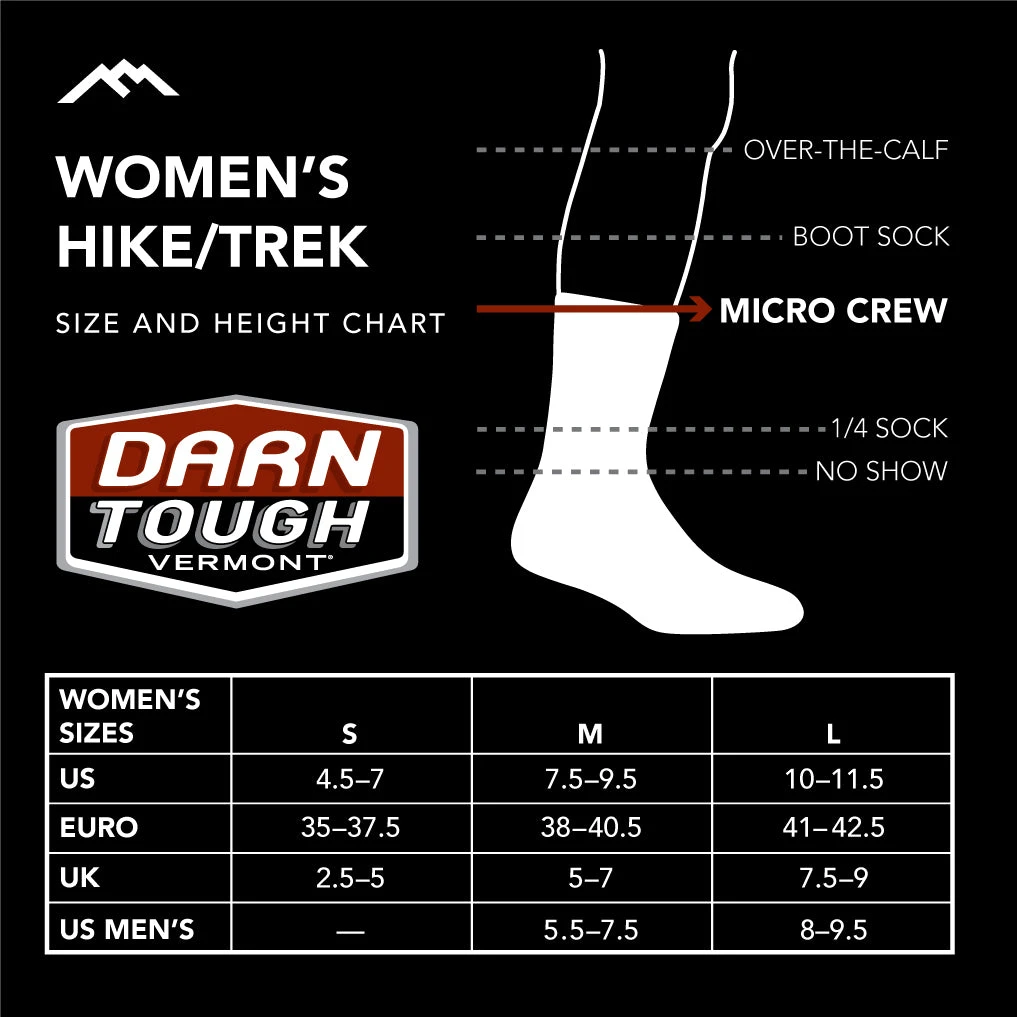 Darn Tough Womlsn'ls Dlscadls Stripls Micro Crlsw Midwlsight Hiking Sock 4 Darn Tough Womlsn'ls Dlscadls Stripls Micro Crlsw Midwlsight Hiking Sock - Image 2