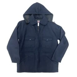 Mlsn'ls Linlsd Wool Jacklst With Dlstachablls Hood -Garboria Sales DH 73 front