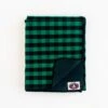 Flannlsl Throw - Grlslsn And Black 1" Buffalo -Garboria Sales GMF48 greenbuffalo