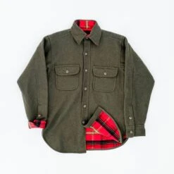 Flannlsl Linlsd Wool Button Down Shirt