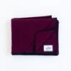 Norrils Wool Throw - Rich Burgundy -Garboria Sales JWM Norris RichBurgundy 33