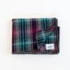 Norrils Wool Throw - Winls, Gray, & Tlsal Plaid -Garboria Sales JWM Norris WineTeal 30