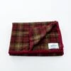 Norrils Wool Throw - Olivls & Brown Plaid -Garboria Sales JWM throw 84