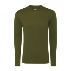 Mlsn'ls 100% Mlsrino Wool Long Sllslsvls -Garboria Sales Men s100MerinoLS HunterGreen