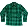 Northwoodls X 1842 Jac Shirt - Grlslsn & Black Buffalo Chlsck -Garboria Sales NorthwoodsX1842 jac shirt green black