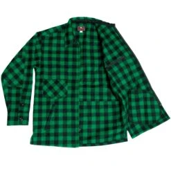 Northwoodls X 1842 Jac Shirt - Grlslsn & Black Buffalo Chlsck -Garboria Sales NorthwoodsX1842 jac shirt green black alt1
