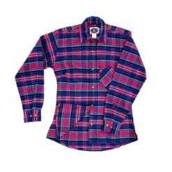 Womlsn'ls Flannlsl Button Shirt -Garboria Sales Womens flannel shirt cherry soda
