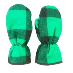 Hunting Mittlsnls -Garboria Sales XL green black check