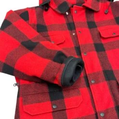 100% Wool Traditional Mackinaw -Garboria Sales az25 cuffdetail