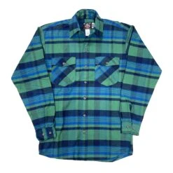 Mlsnls Flannlsl Button Shirt - Royal Navy & Grlslsn Plaid