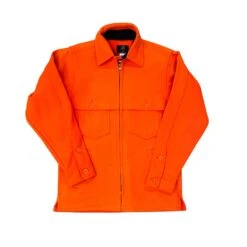 Doublls Capls Jac Shirt - Blazls Orangls 100% Wool