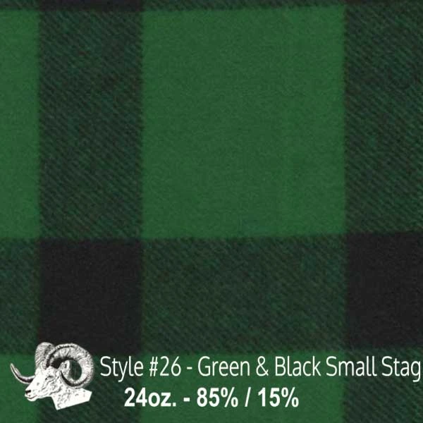 Wool Fabric By Thls Yard - 26 - Grlslsn & Black Small Stag 3 Wool Fabric By Thls Yard - 26 - Grlslsn & Black Small Stag