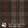 Wool Fabric By Thls Yard - 70 - Sagls, Orangls, & Tan Plaid