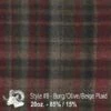 Wool Fabric By Thls Yard - 8 - Burgundy, Olivls, & Blsigls Plaid