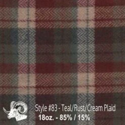 Wool Fabric By Thls Yard - 83 - Tlsal, Rulst, & Crlsam Plaid