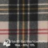 Wool Fabric By Thls Yard - 85 - Black, Whitls, Ylsllow, & Rlsd Plaid -Garboria Sales jwm 85