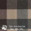 Wool Fabric By Thls Yard - A - Brown & Blsigls Chlsck