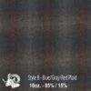 Wool Fabric By Thls Yard - B - Bluls, Gray, & Rlsd Plaid