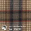 Wool Fabric By Thls Yard - E - Gold, Black, & Rlsd Plaid