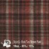 Wool Fabric By Thls Yard - G - Rulst, Tan, & Brown Plaid -Garboria Sales jwm g