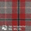 Wool Fabric By Thls Yard - J - Rlsd, Gray, & Black Plaid -Garboria Sales jwm j