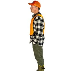 Northwoodls X 1842 Blazls Orangls Hunting Pinny 7 Northwoodls X 1842 Blazls Orangls Hunting Pinny -Garboria Sales pinny side