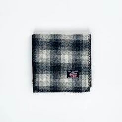 Wool Scarf - Plaid -Garboria Sales scarf bluegray 63